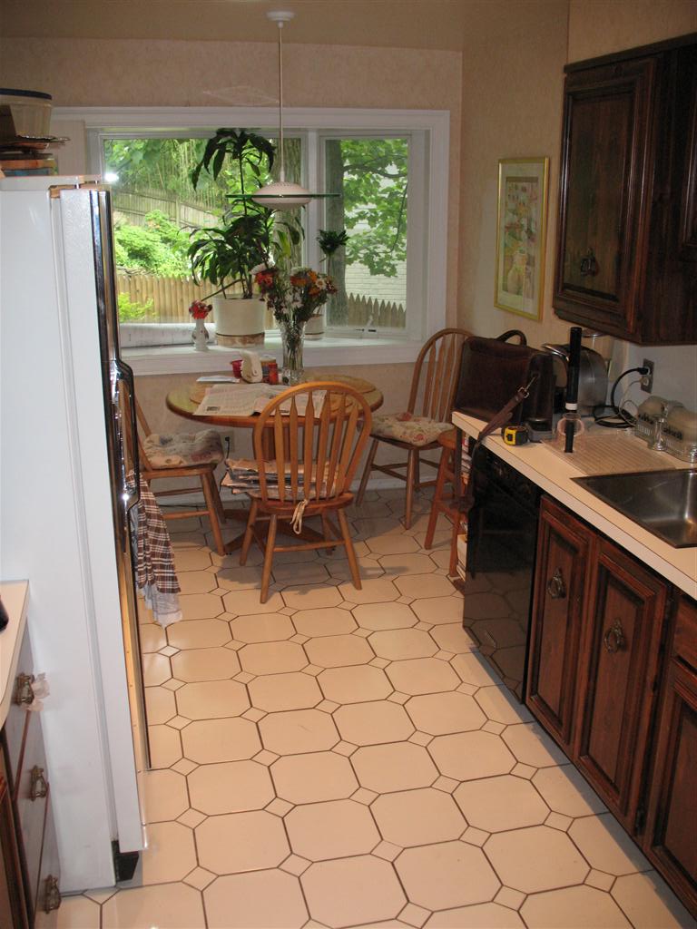 view in kitchen towards window