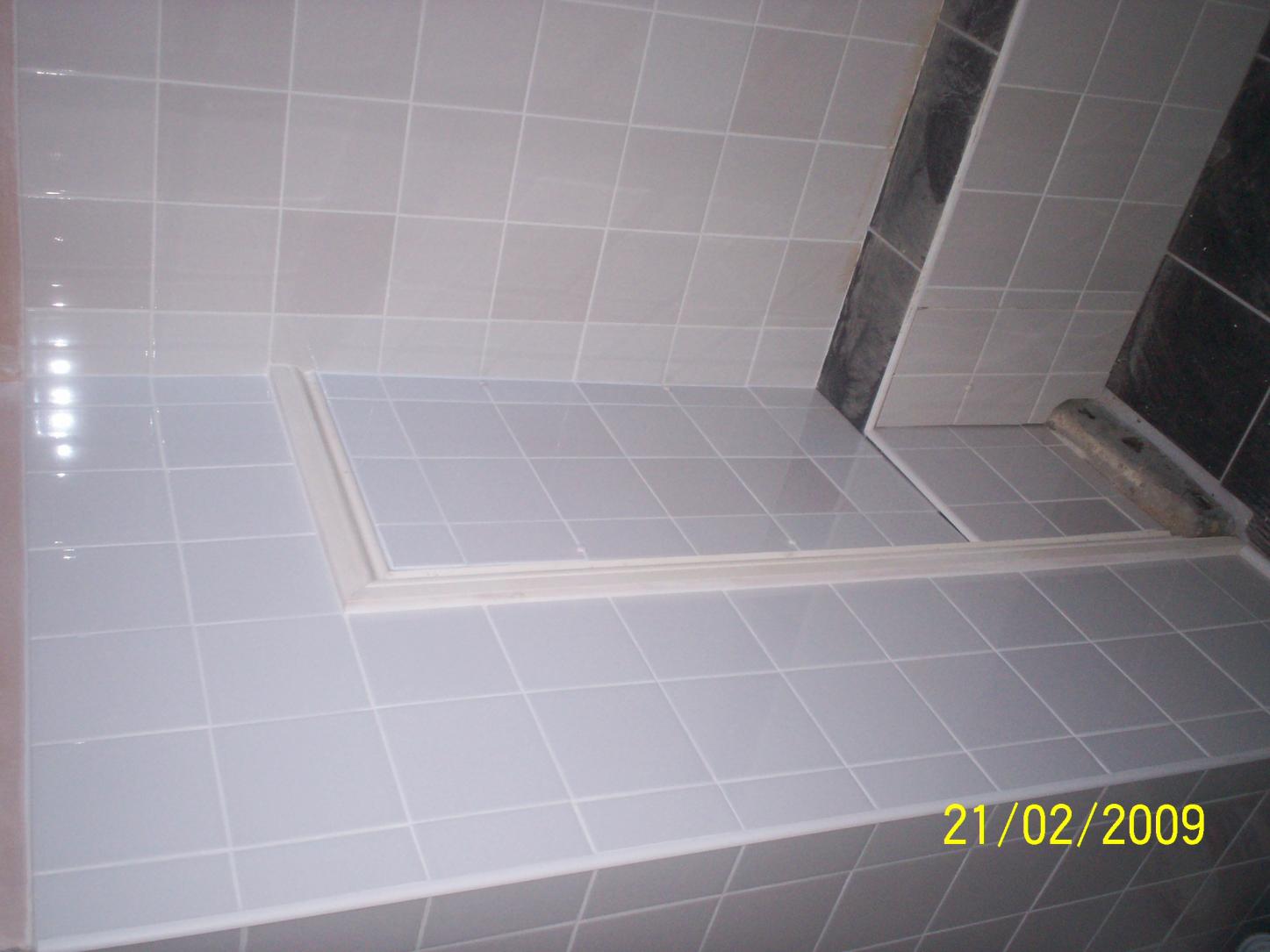 white tiles from pound shop £2 per m2