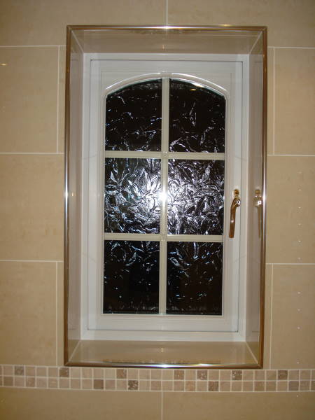 Window with aluminium trim